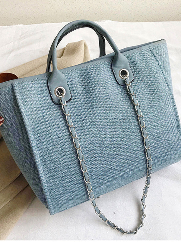 Bucket women's bag large capacity portable single shoulder diagonal chain tote bag - Hiccupzz