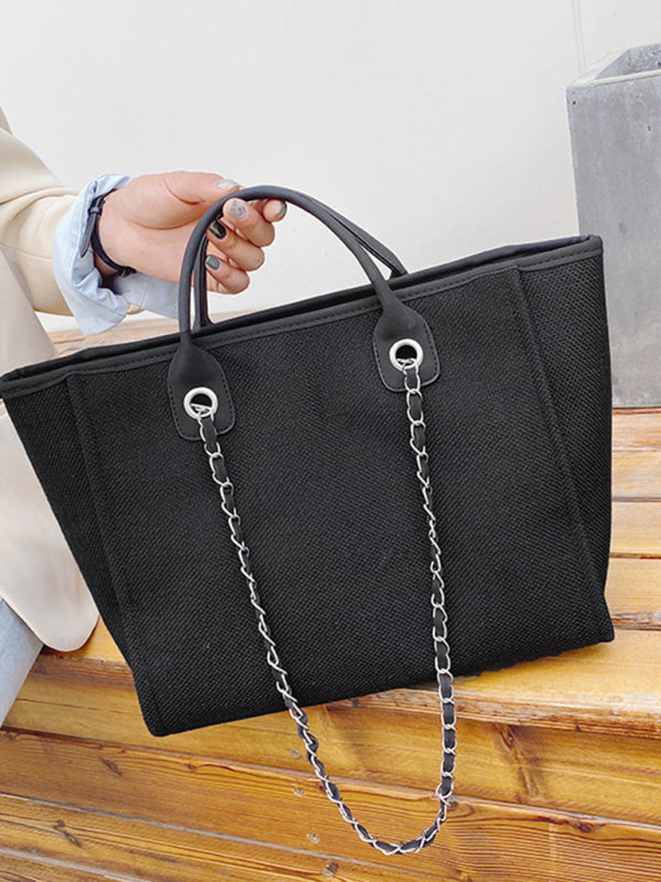 Bucket women's bag large capacity portable single shoulder diagonal chain tote bag - Hiccupzz