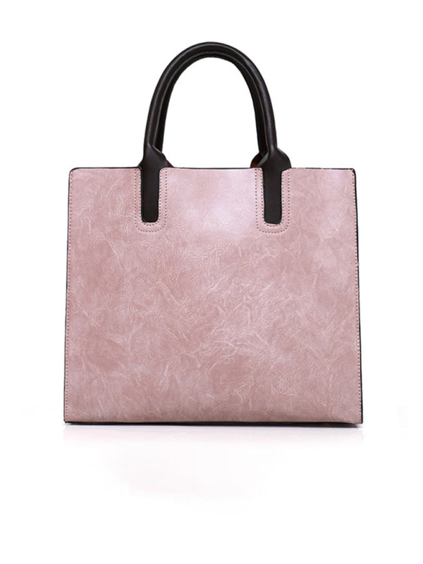 New mother-in-law bag PU women's bag large bag multi-piece set shoulder bag - Hiccupzz