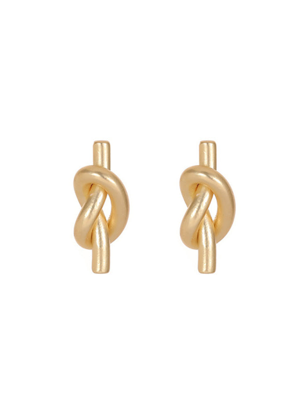 Knotted simple ins versatile retro earrings - Hiccupzz