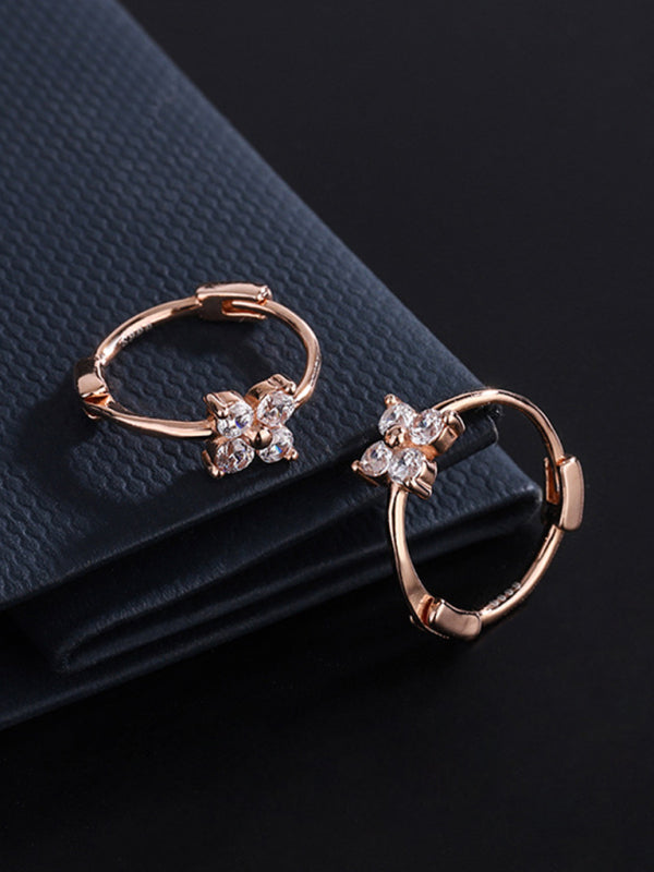 New four-leaf clover flower earrings - Hiccupzz