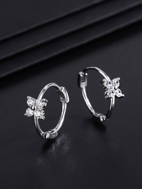 New four-leaf clover flower earrings - Hiccupzz