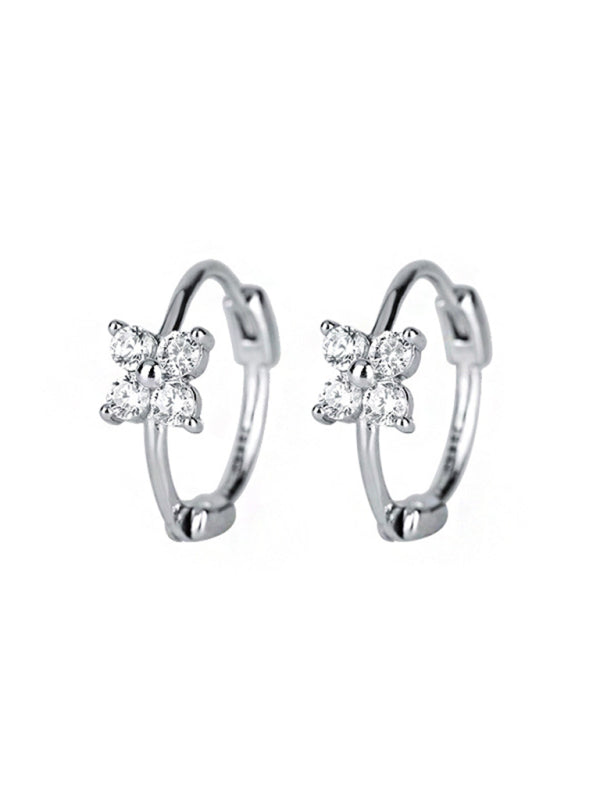 New four-leaf clover flower earrings - Hiccupzz