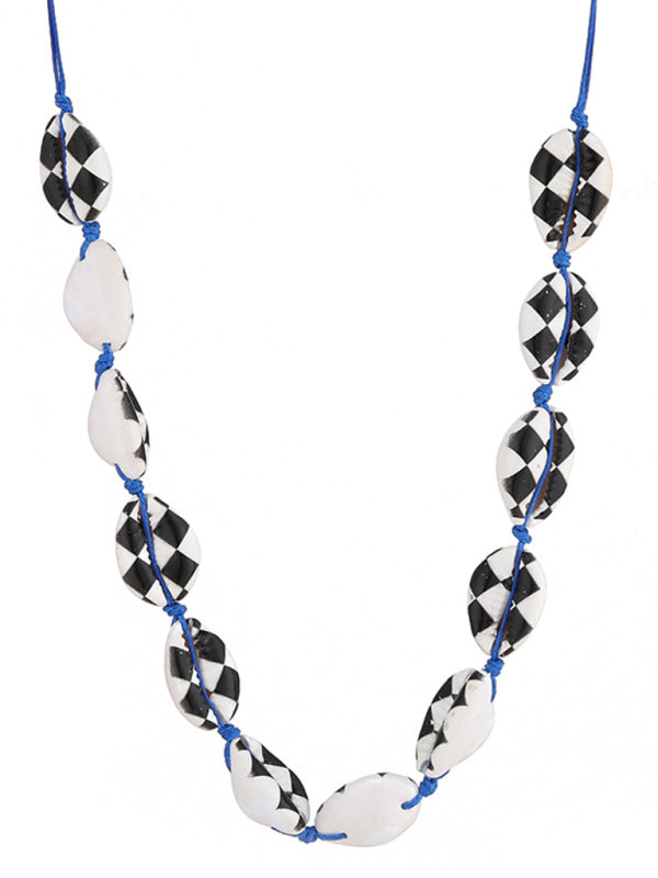 New shell detachable stacked beaded necklace - Hiccupzz