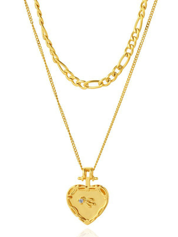 New Fritillary Love Versatile Simple Clavicle Chain Jewelry - Hiccupzz