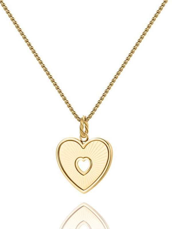 New Fritillary Love Versatile Simple Clavicle Chain Jewelry - Hiccupzz