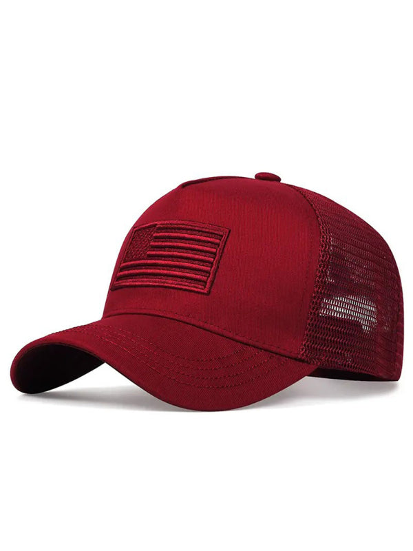 New American Flag Camouflage/Solid Color Baseball Cap - Hiccupzz
