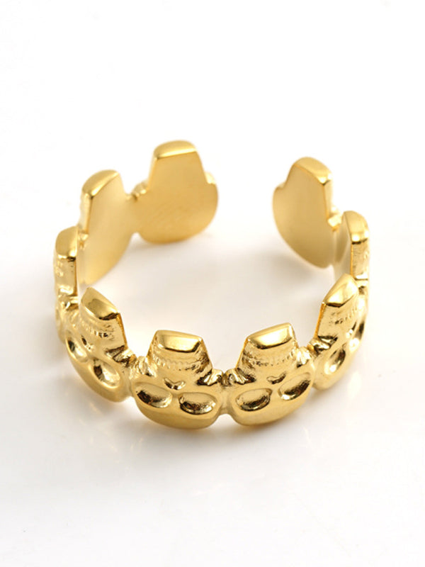 Fashionable and personalized retro style ring gold living ring - Hiccupzz