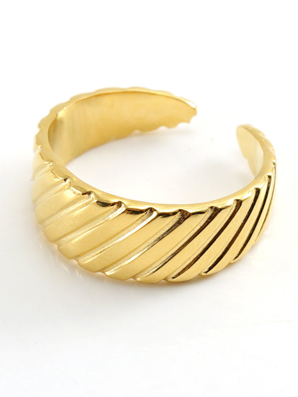 Fashionable and personalized retro style ring gold living ring - Hiccupzz