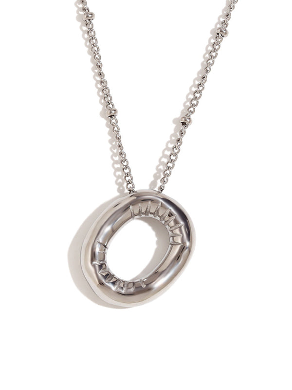 New stainless steel plated 24 letters balloon letter pendant necklace - Hiccupzz