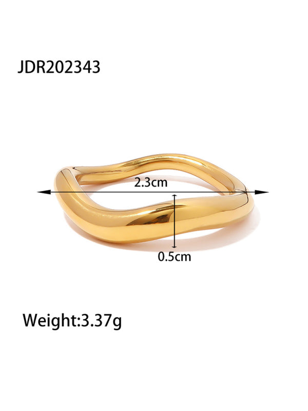 Fashionable zircon ring INS internet celebrity ring pair ring jewelry - Hiccupzz