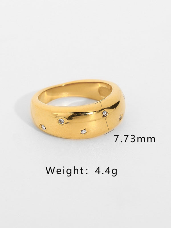 Fashionable zircon ring INS internet celebrity ring pair ring jewelry - Hiccupzz