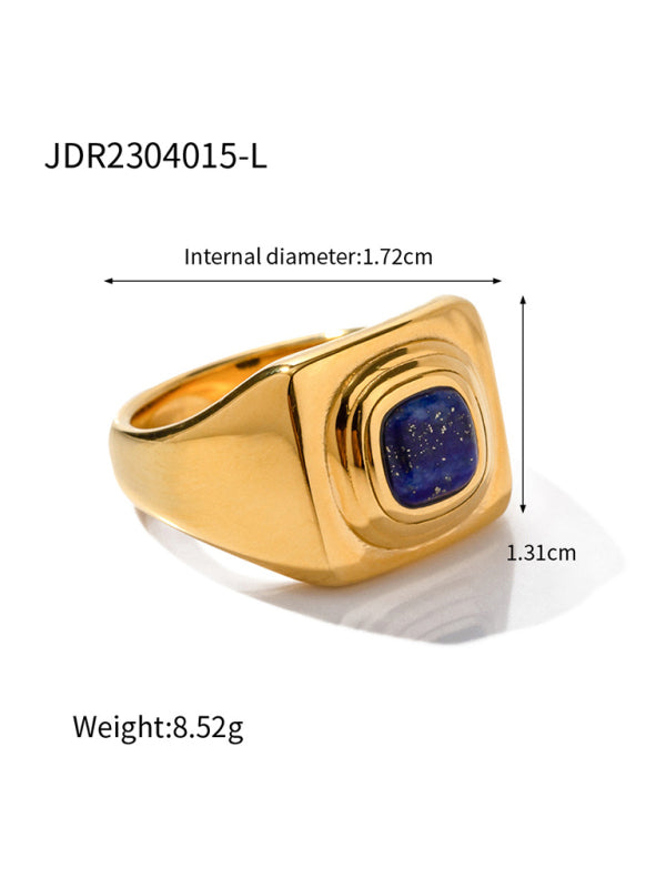Fashionable zircon ring INS internet celebrity ring pair ring jewelry - Hiccupzz