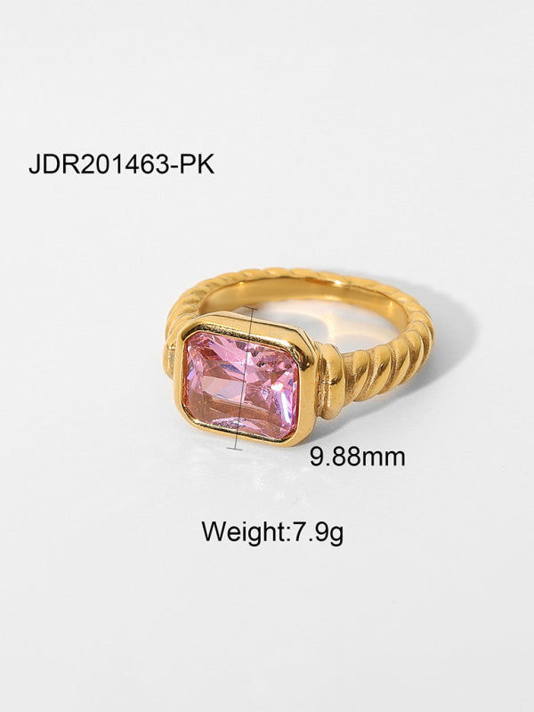 Fashionable zircon ring INS internet celebrity ring pair ring jewelry - Hiccupzz