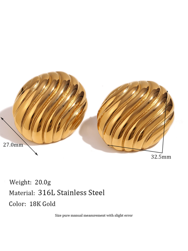 Fashion retro earrings hollow geometric hoop earrings - Hiccupzz