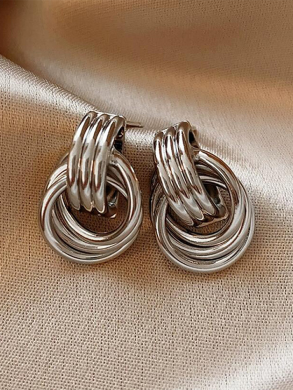 Geometric multi-layer hoop earrings earrings new style women's fashion versatile accessories - Hiccupzz