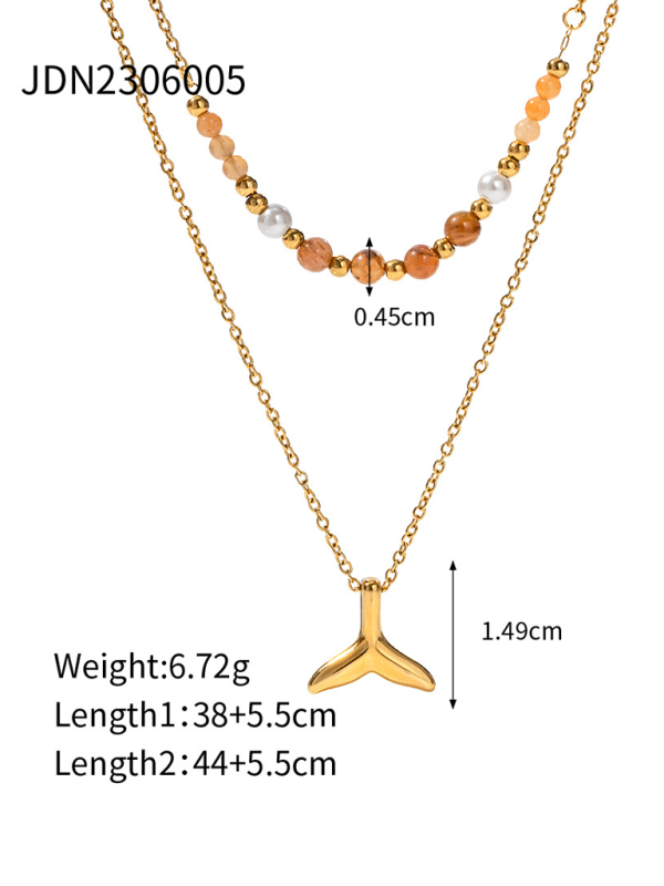 New summer beach style fashion ocean starfish shell necklace - Hiccupzz