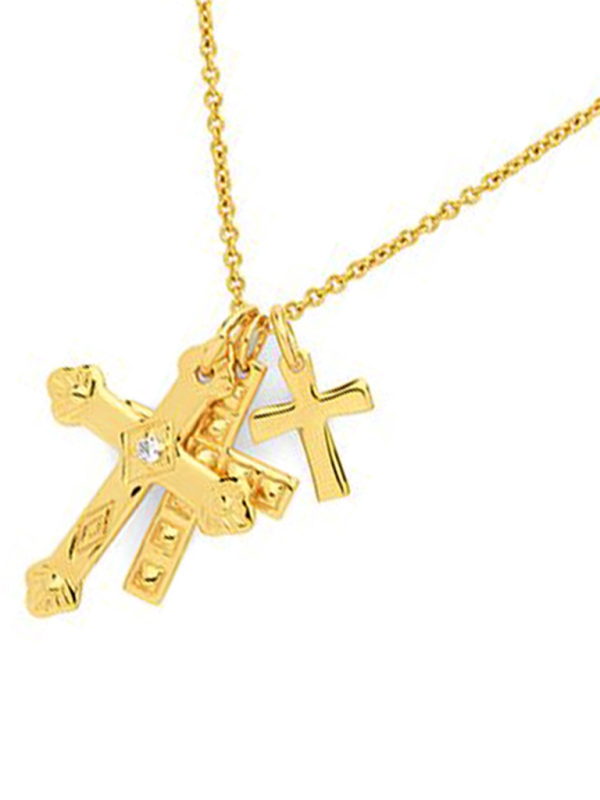 Cross multi-layer pendant personalized retro pendant jewelry - Hiccupzz