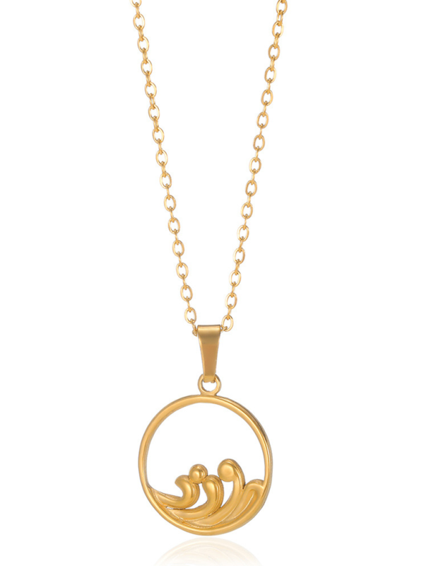 New casual all-match holiday ocean wave necklace jewelry - Hiccupzz