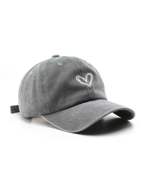 Fashion retro washed distressed love cap sun hat baseball cap - Hiccupzz