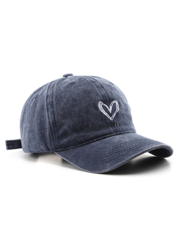 Fashion retro washed distressed love cap sun hat baseball cap - Hiccupzz