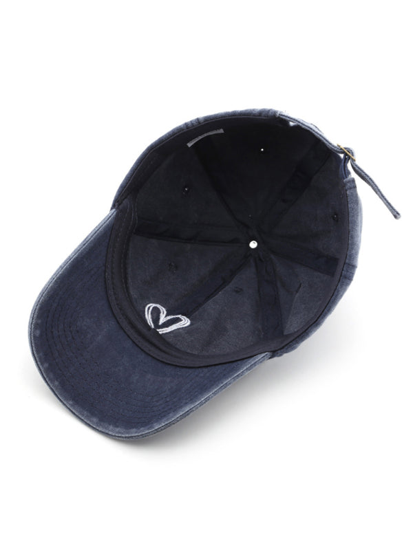 Fashion retro washed distressed love cap sun hat baseball cap - Hiccupzz