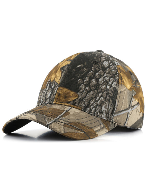 Baseball cap leaf bionic camouflage cap outdoor field training camouflage mountaineering cap fishing sunshade cap - Hiccupzz