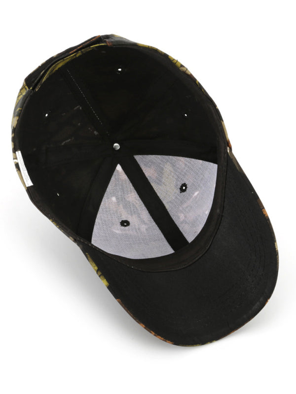 Baseball cap leaf bionic camouflage cap outdoor field training camouflage mountaineering cap fishing sunshade cap - Hiccupzz