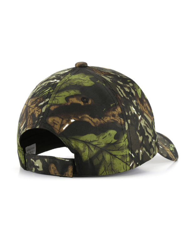Baseball cap leaf bionic camouflage cap outdoor field training camouflage mountaineering cap fishing sunshade cap - Hiccupzz
