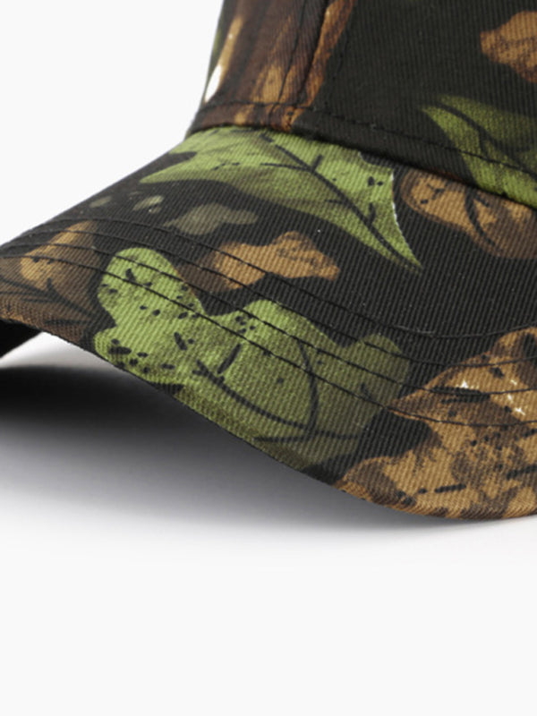 Baseball cap leaf bionic camouflage cap outdoor field training camouflage mountaineering cap fishing sunshade cap - Hiccupzz