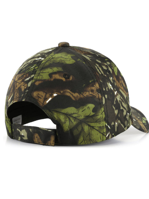 Baseball cap leaf bionic camouflage cap outdoor field training camouflage mountaineering cap fishing sunshade cap - Hiccupzz