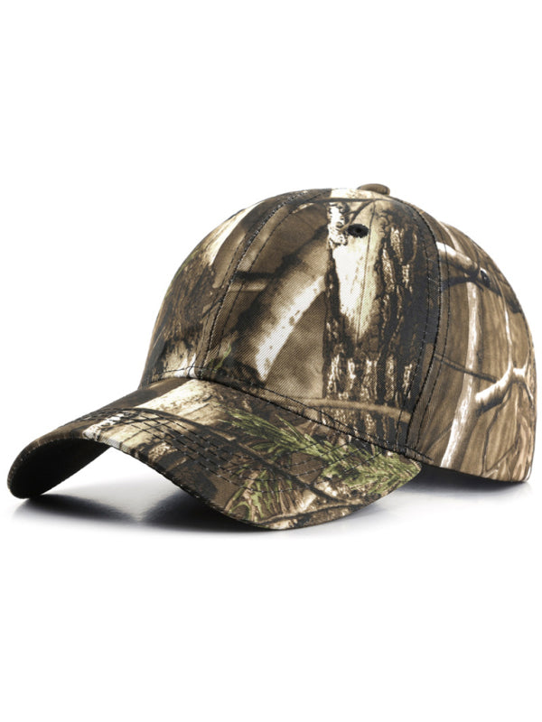 Baseball cap leaf bionic camouflage cap outdoor field training camouflage mountaineering cap fishing sunshade cap - Hiccupzz