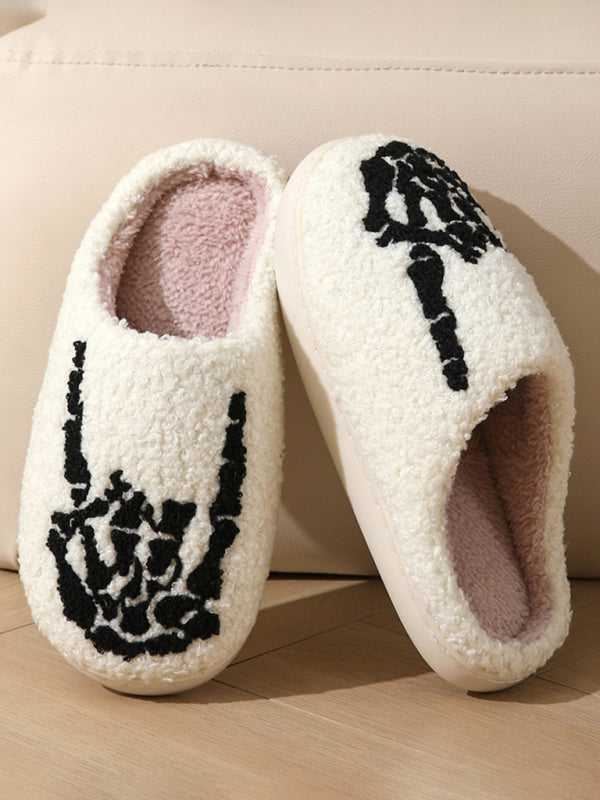 Halloween Indoor Home Plush Warm Slippers - Hiccupzz
