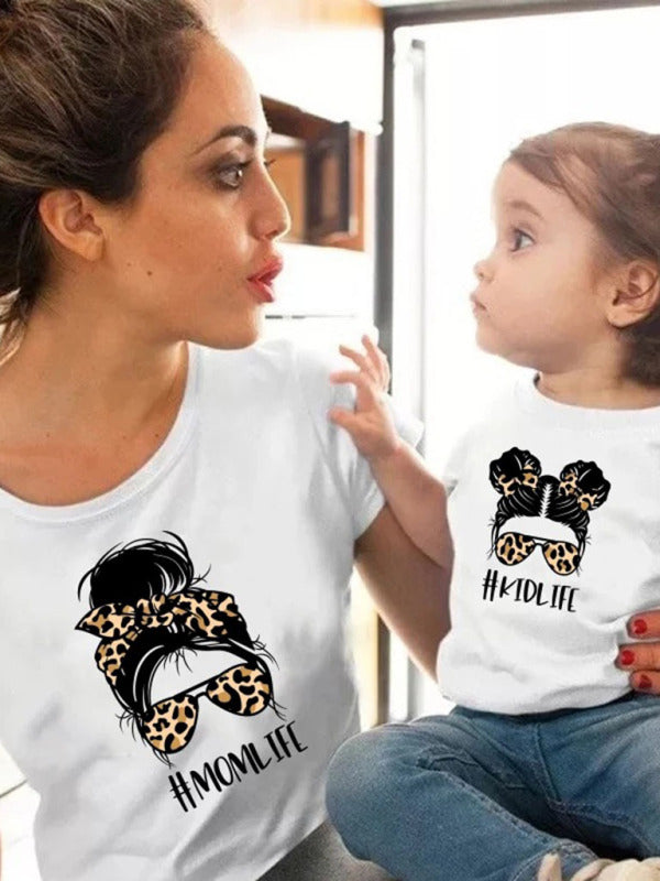 Children's Alphabet Cartoon Graphic Print Short Sleeve T-Shirt - Hiccupzz