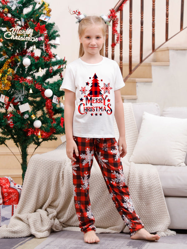 New Christmas Parent-Child Pajama Set Printed Home wear - Hiccupzz