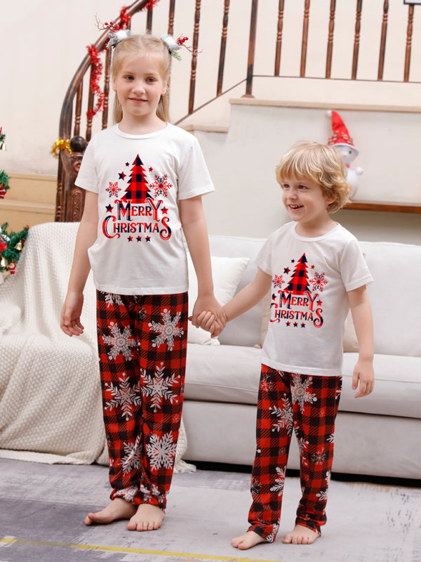 New Christmas Parent-Child Pajama Set Printed Home wear - Hiccupzz