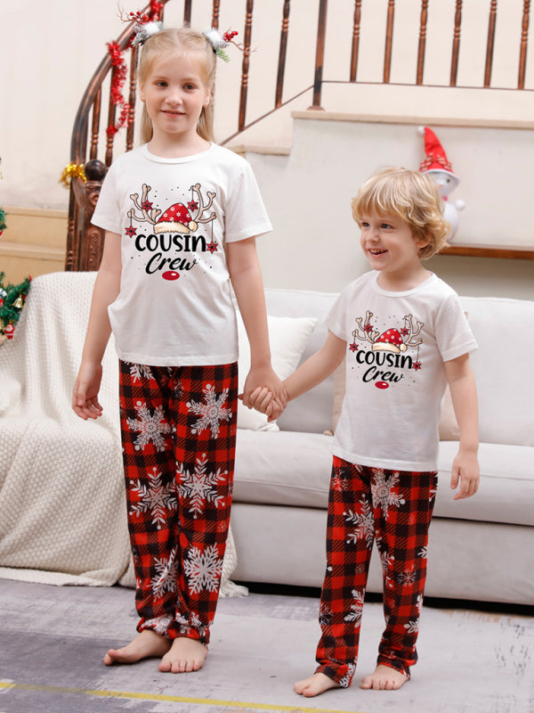 New Christmas Parent-Child Pajama Set Printed Home wear - Hiccupzz