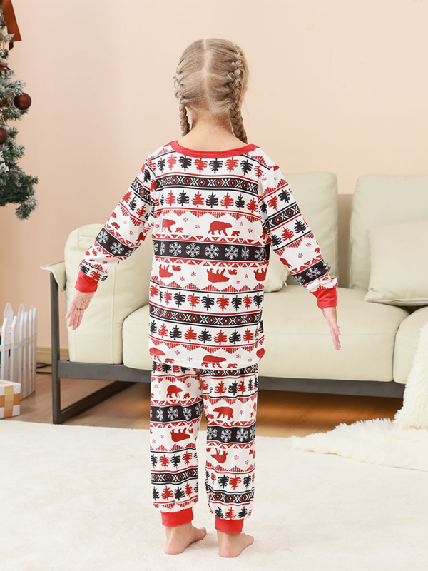 Christmas Loungewear Parent-Child Set Plaid Patchwork Printed Loungewear - Hiccupzz
