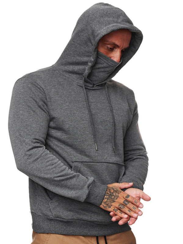 Men's Sweatshirt Hoodie Long Sleeve T-Shirt Call of Duty Sweatshirt Face Mask - Hiccupzz
