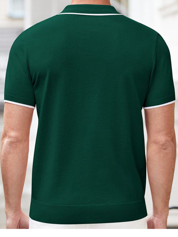 New style zipper sweater casual business polo shirt - Hiccupzz