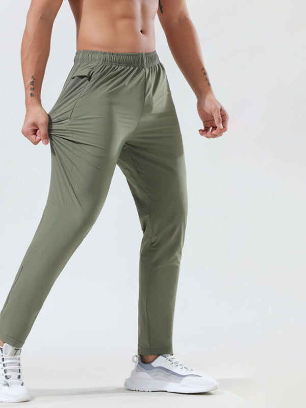 Men's quick-drying elastic casual fitness training trousers - Hiccupzz