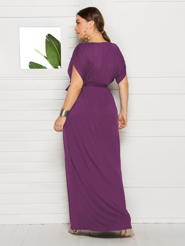 Stylish Maternity Solid Knit Everyday Dress for Spring-Summer - Hiccupzz