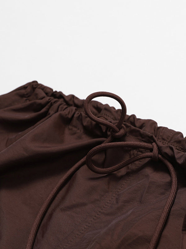 women's loose straight leg casual pocket overalls - Hiccupzz