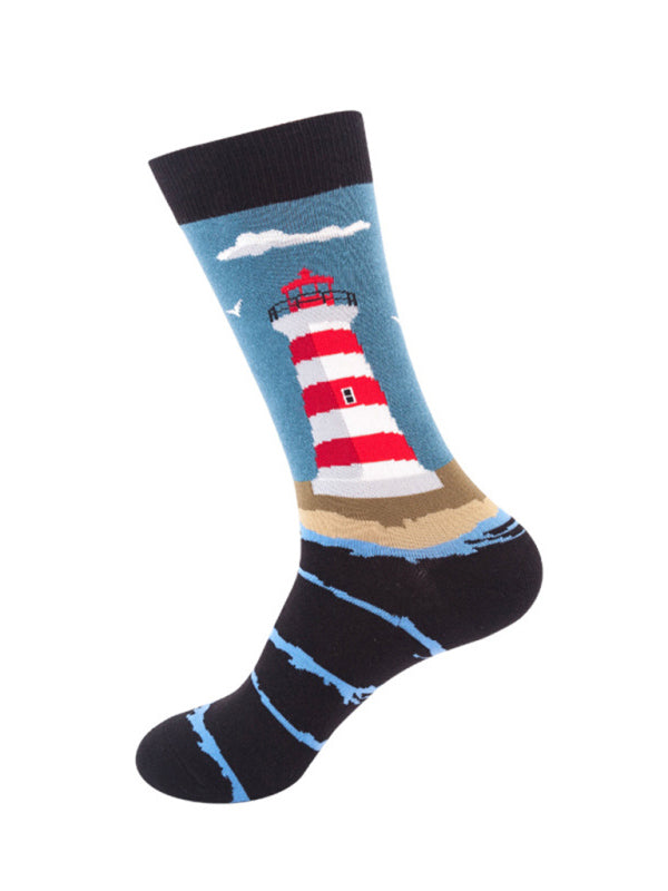 Women Fun Pattern Knit Cotton Socks - Hiccupzz
