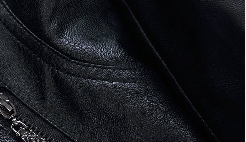 Motorcycle Leather Jacket Large Coat Woman - Hiccupzz