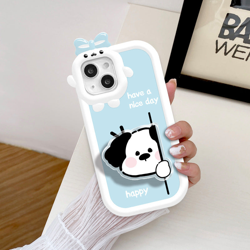 Cartoon Cute Bracket Dummy Dog Mobile Case - Hiccupzz