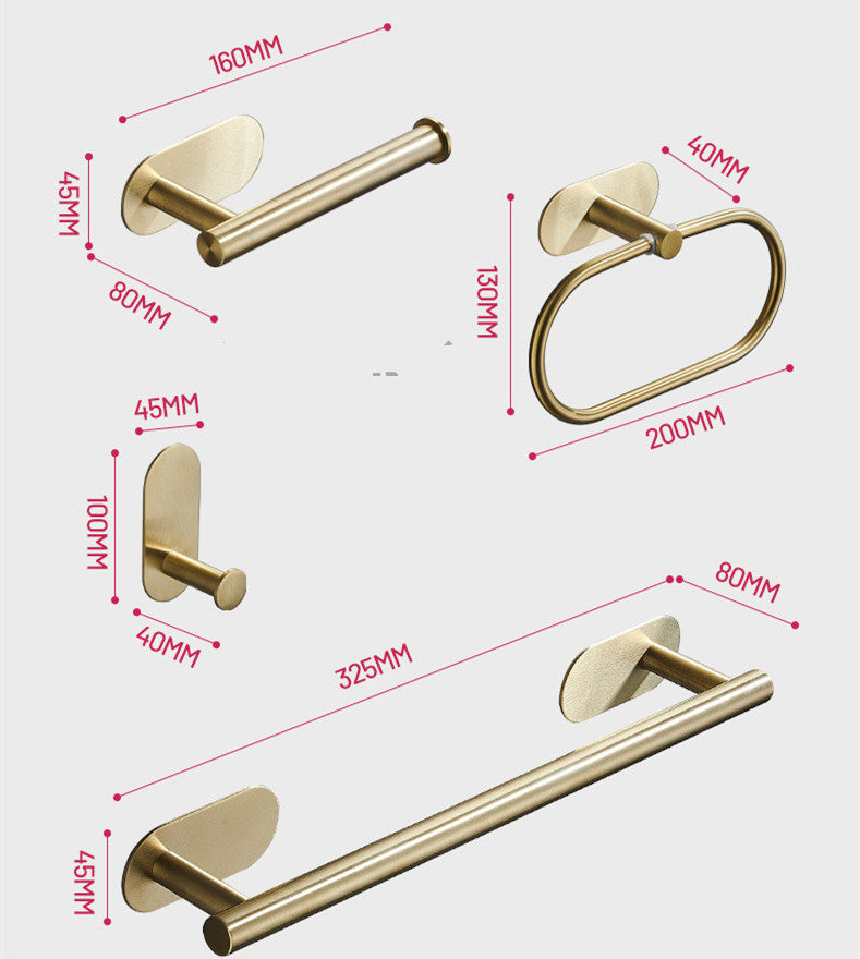 Single Bar Towel Rack Bathroom Hook Bathroom Pendant - Hiccupzz