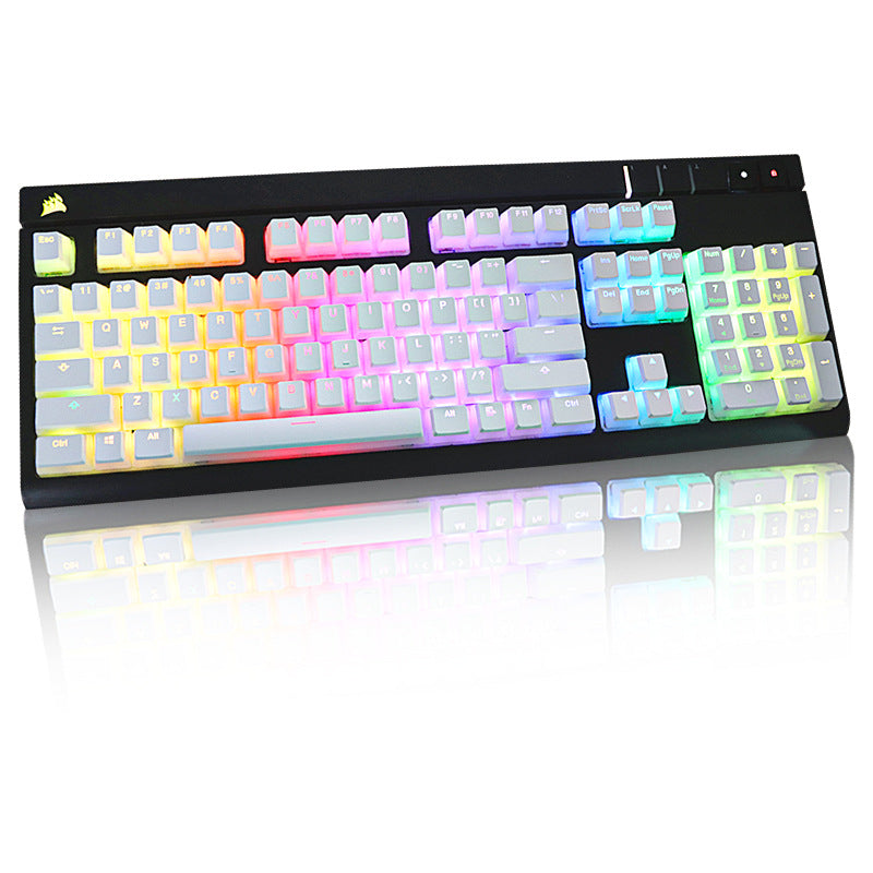 White Pudding Large Full set of 141 Key Sealing Font Keycaps - Hiccupzz