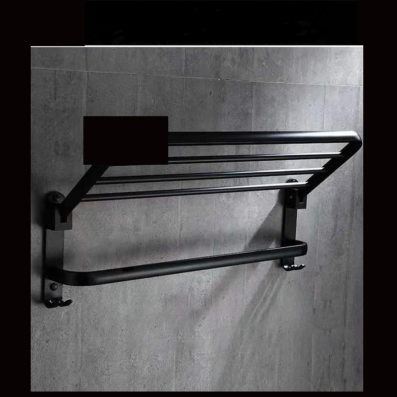 Perforated Space Aluminum Bathroom Folding Shelf Bathroom - Hiccupzz