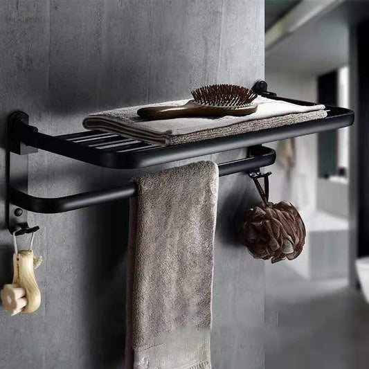 Perforated Space Aluminum Bathroom Folding Shelf Bathroom - Hiccupzz